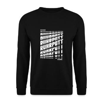 Ruhrpott Herne - Unisex Pullover - Schwarz - Vorne - Alina (178cm) & Michal (187cm)