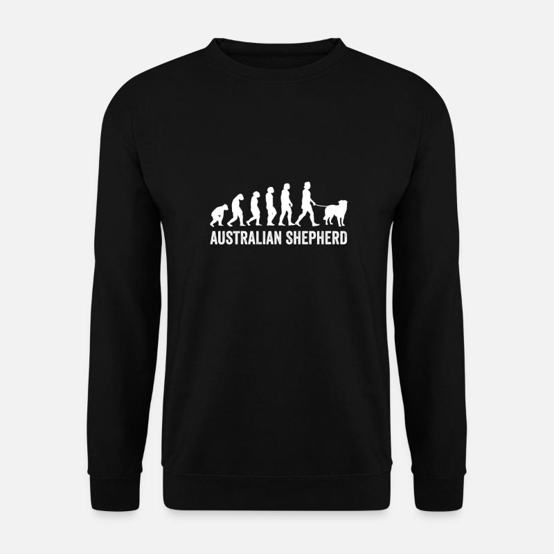 Australian Shepherd Evolution - Sweat-shirt Unisexe - noir