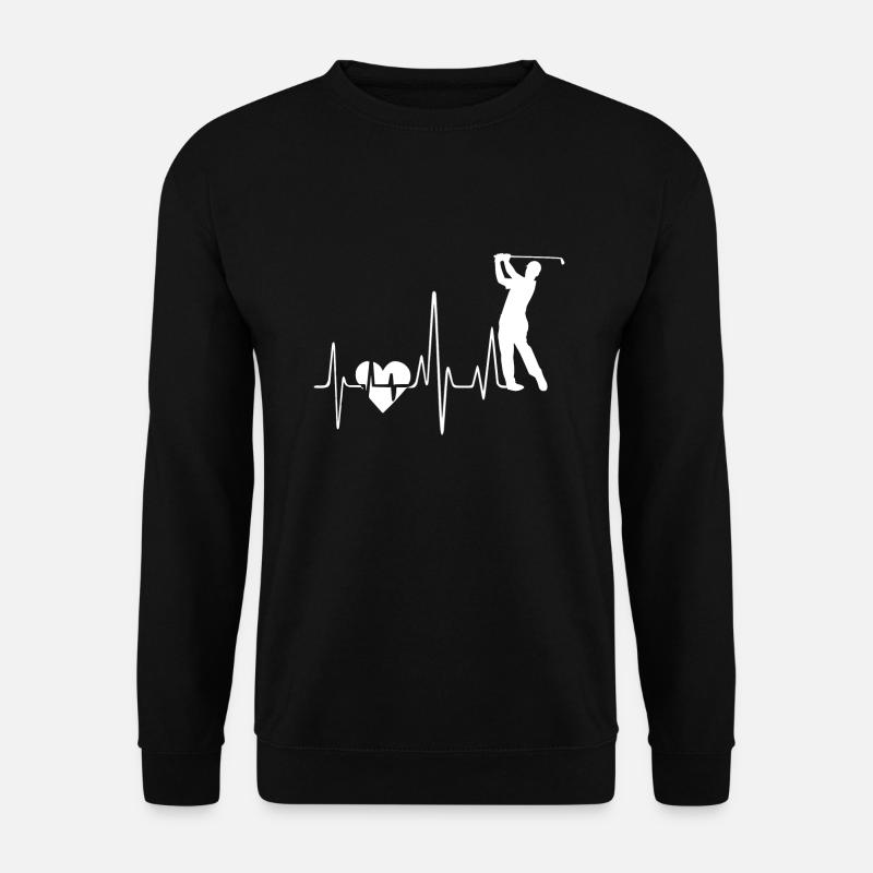 Golf Herzschlag - Unisex Pullover - Schwarz