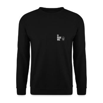 Ei gude wie - Unisex Pullover - Schwarz - Vorne - Alina (178cm) & Michal (187cm)