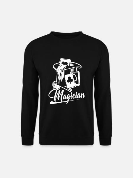 Chemise drôle de magicien - Sweat-shirt Unisexe - noir