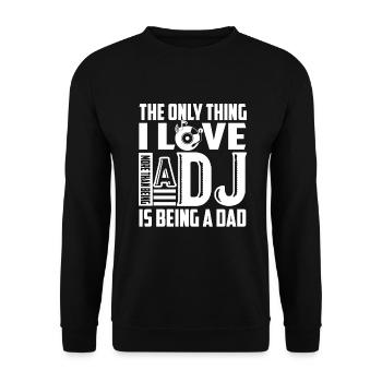 DJ DJ Dad - Unisex Pullover - Schwarz - Vorne - Alina (178cm) & Michal (187cm)