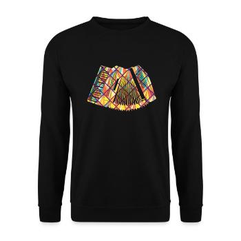 Accordion Accordion Geometric - Unisex Sweatshirt - black - Front - Alina (178cm) & Michal (187cm)