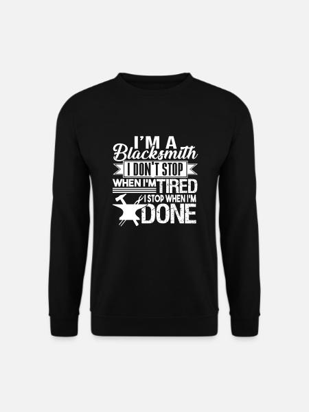 Schmied Ich bin ein Schmied - Unisex Pullover - Schwarz