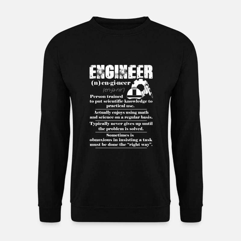 Engineer Definition - Unisex Sweatshirt - black
