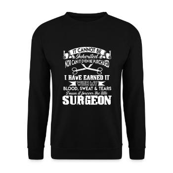 Surgeon Forever The Title Surgeon - Unisex Sweatshirt - black - Front - Alina (178cm) & Michal (187cm)