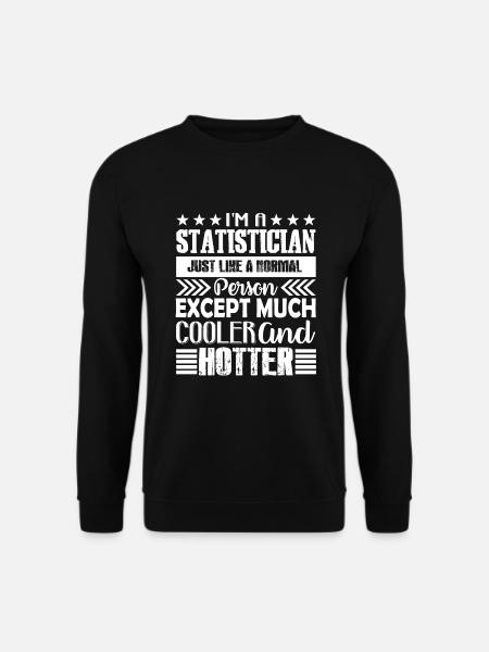 Statistiker Kühler und heißer Statistiker - Unisex Pullover - Schwarz