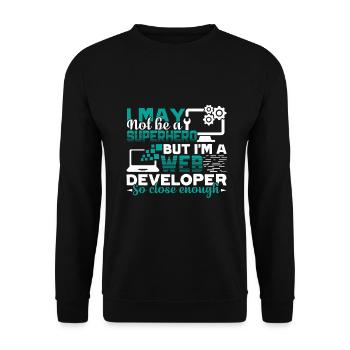 Web Developer I'm A Web Developer - Unisex Sweatshirt - black - Front - Alina (178cm) & Michal (187cm)