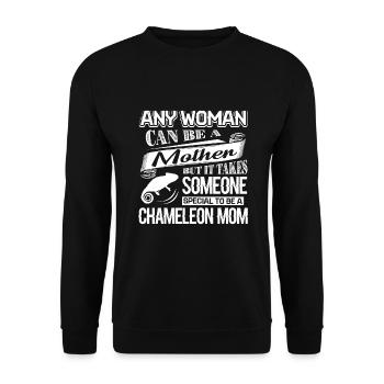 Chameleon Proud To Be Chameleon Mom - Unisex Sweatshirt - black - Front - Alina (178cm) & Michal (187cm)