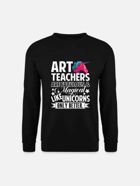 Kunstlehrer Kunstlehrer sind fabelhaft - Unisex Pullover - Schwarz