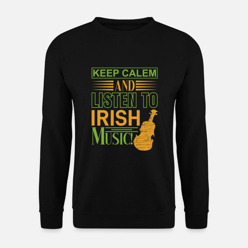 Keep Calm St. Patrick's Day - Unisex Sweatshirt - black