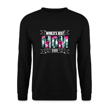 Mom - Unisex Pullover - Schwarz - Vorne - Alina (178cm) & Michal (187cm)