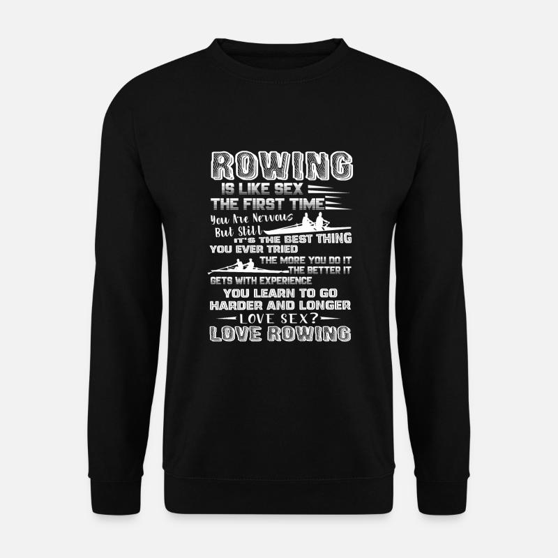 Rudern Liebe Rudern - Unisex Pullover - Schwarz