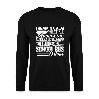 School Bus Driver I'm A School Bus Driver - Unisex Sweatshirt - black - Front - Alina (178cm) & Michal (187cm)