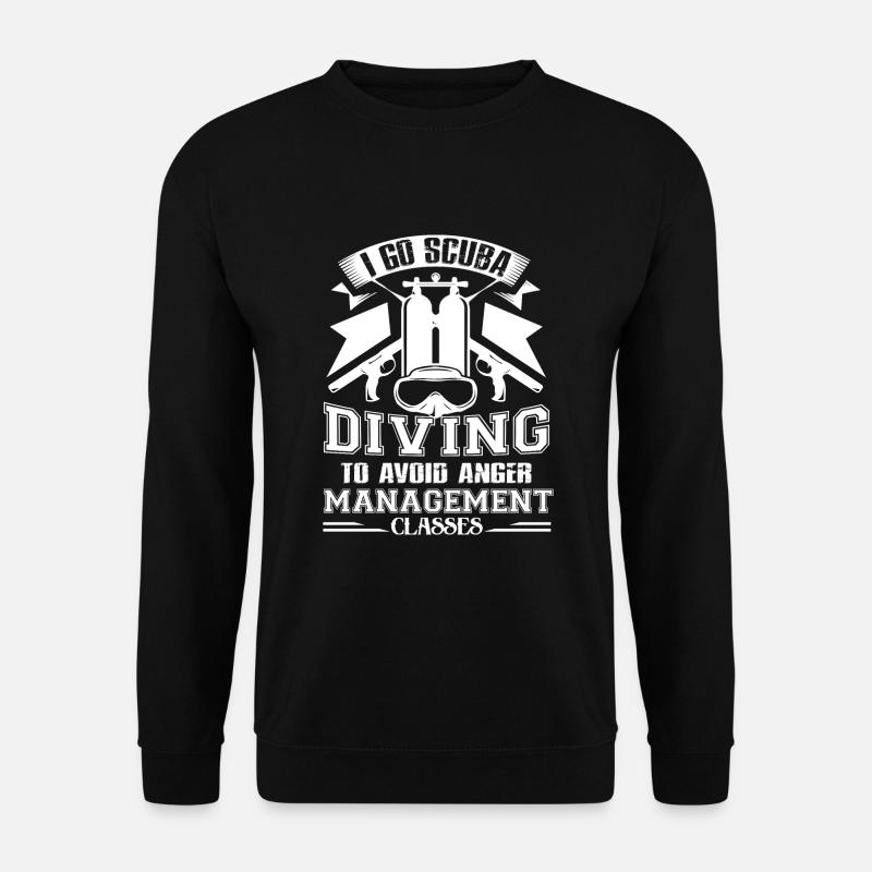 Tauchen Ich gehe Tauchen - Unisex Pullover - Schwarz