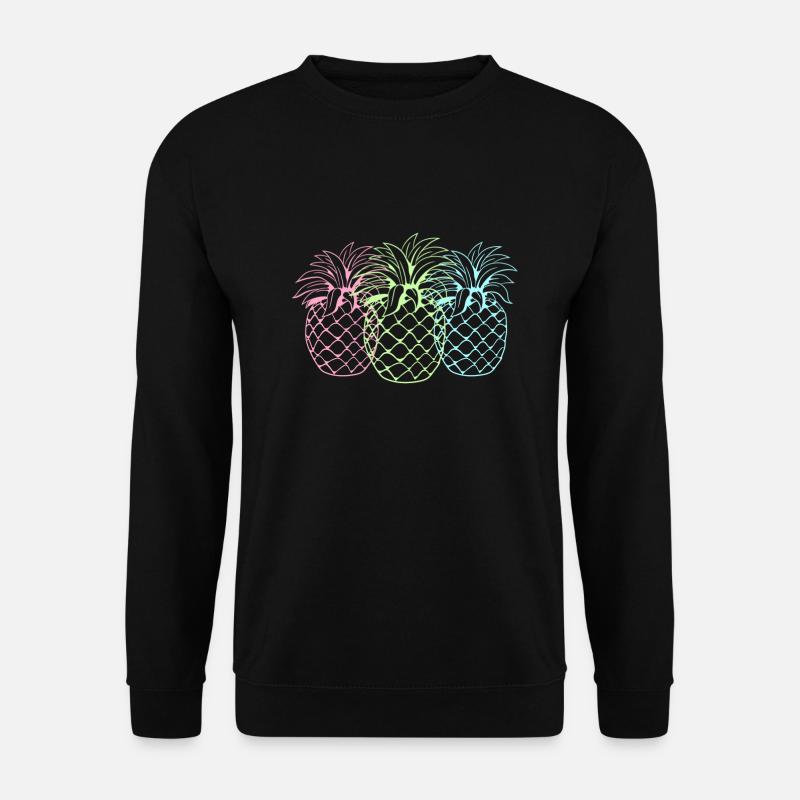 Pastel Pineapple - Unisex Sweatshirt - black