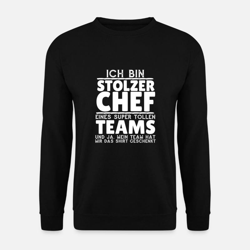 Ich bin stolzer Chef - Unisex Pullover - Schwarz
