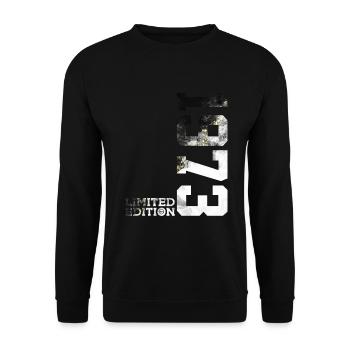 53E ANNIVERSAIRE ÉDITION LIMITÉE 1973 - Sweat-shirt Unisexe - noir - Devant - Alina (178cm) & Michal (187cm)