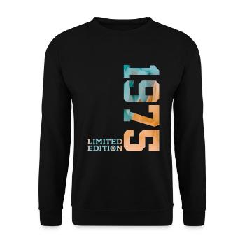 51ST BIRTHDAY LIMITED EDITION 1975 - Unisex Sweatshirt - black - Front - Alina (178cm) & Michal (187cm)