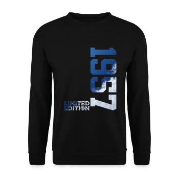ÉDITION LIMITÉE 69E ANNIVERSAIRE 1957 - Sweat-shirt Unisexe - noir - Devant - Alina (178cm) & Michal (187cm)