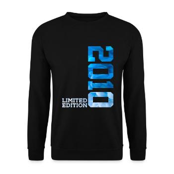 16. GEBURTSTAG LIMITED EDITION 2010 - Unisex Pullover - Schwarz - Vorne - Alina (178cm) & Michal (187cm)