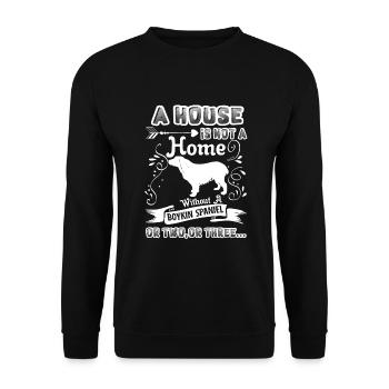 Boykin Spaniel Home Without Boykin Spaniel - Unisex Sweatshirt - black - Front - Alina (178cm) & Michal (187cm)