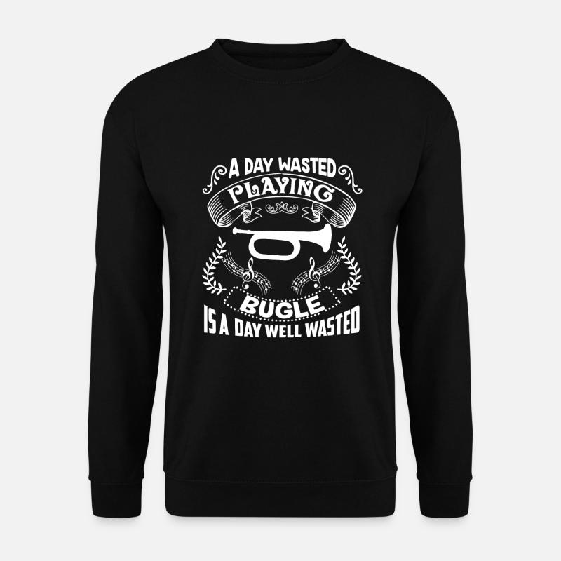 Bugle A Day Playing Bugle - Unisex Sweatshirt - black