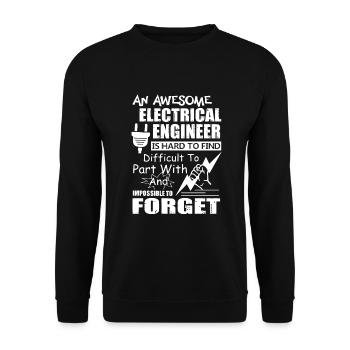 Electrical Engineer Awesome Electrical Engineer - Unisex Sweatshirt - black - Front - Alina (178cm) & Michal (187cm)