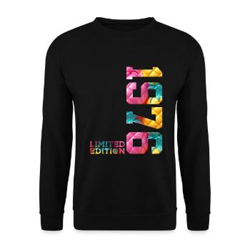 50E ANNIVERSAIRE ÉDITION LIMITÉE 1976 - Sweat-shirt Unisexe - noir - Devant - Alina (178cm) & Michal (187cm)