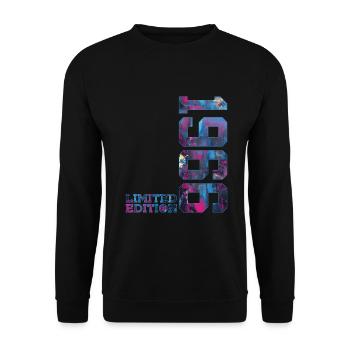 60TH BIRTHDAY 60 YEARS LIMITED EDITION 1966 - Unisex Sweatshirt - black - Front - Alina (178cm) & Michal (187cm)