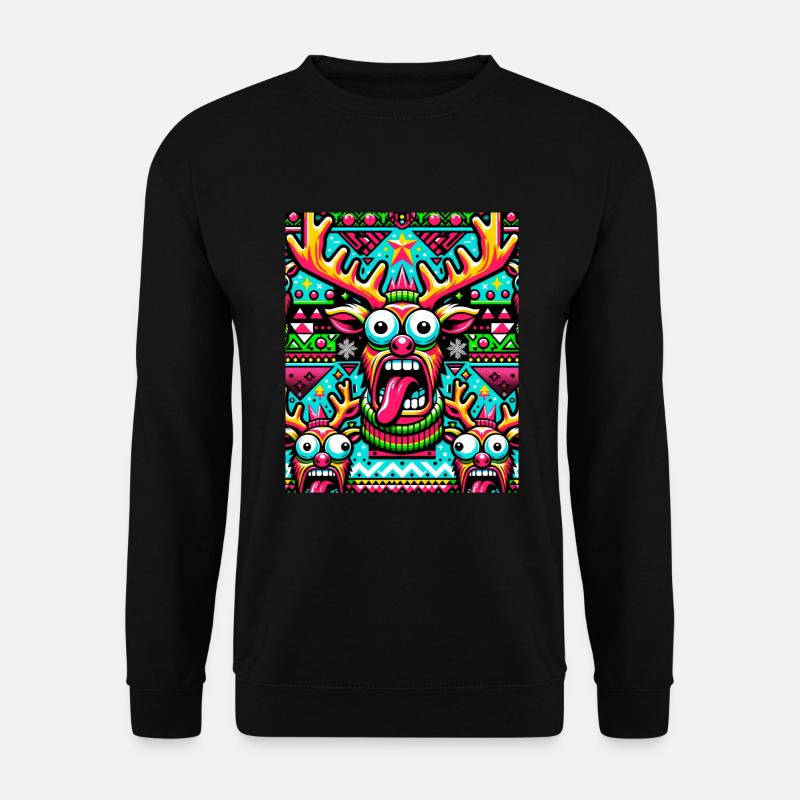 Pull moche Noël - Sweat-shirt Unisexe - noir
