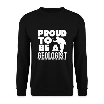Geologist Proud To Be A Geologist - Unisex Sweatshirt - black - Front - Alina (178cm) & Michal (187cm)
