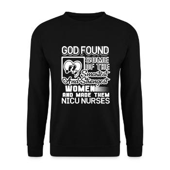 Nicu Nurse Strongest Women Nicu Nurses - Unisex Sweatshirt - black - Front - Alina (178cm) & Michal (187cm)
