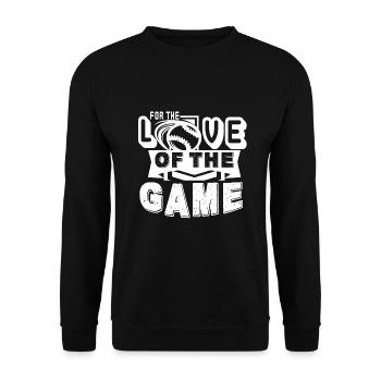 Baseball Baseball For The Love Of The Game - Unisex Sweatshirt - black - Front - Alina (178cm) & Michal (187cm)