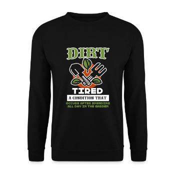 Gardening Spent All Day In The Garden - Unisex Sweatshirt - black - Front - Alina (178cm) & Michal (187cm)