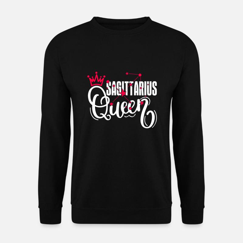 Sagittarius Sagittarius Queen Horoscope - Unisex Sweatshirt - black