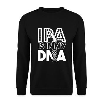 Beer Brewing Beer Brewing IPA Is In My DNA - Unisex Sweatshirt - black - Front - Alina (178cm) & Michal (187cm)