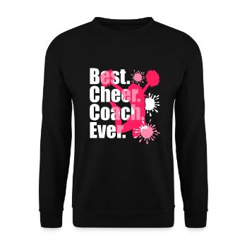 Cheerleading Cheerleading Best Cheer Coach Ever - Unisex Sweatshirt - black - Front - Alina (178cm) & Michal (187cm)