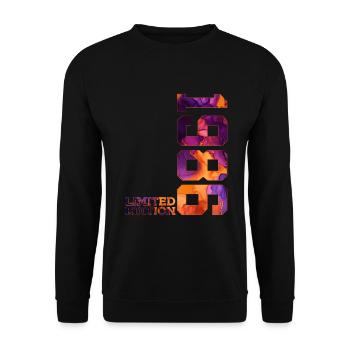 LIMITED EDITION 1986 40 YEARS 40TH BIRTHDAY - Unisex Sweatshirt - black - Front - Alina (178cm) & Michal (187cm)