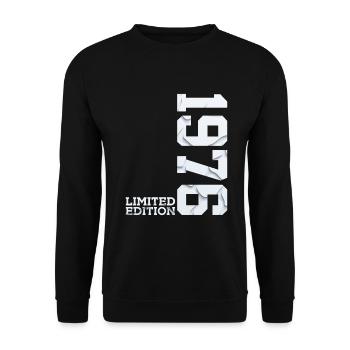 50E ANNIVERSAIRE ÉDITION LIMITÉE 1976 - Sweat-shirt Unisexe - noir - Devant - Alina (178cm) & Michal (187cm)