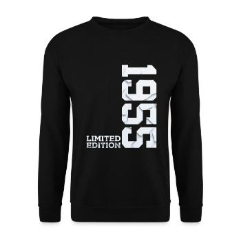 71E ANNIVERSAIRE ÉDITION LIMITÉE 1955 - Sweat-shirt Unisexe - noir - Devant - Alina (178cm) & Michal (187cm)