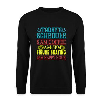Figure Skating Today's Schedule Figure Skating - Unisex Sweatshirt - black - Front - Alina (178cm) & Michal (187cm)