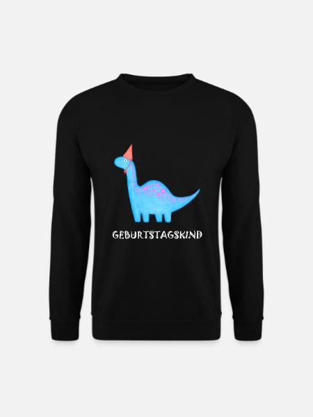 Geburtstagskind Brachiosaurus Dino Geburtstag - Unisex Pullover - Schwarz