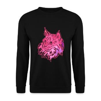 Norwegian Forest cat Norwegian Forest cat Colorful - Unisex Sweatshirt - black - Front - Alina (178cm) & Michal (187cm)
