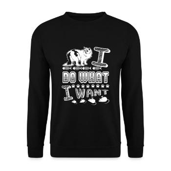 Ragamuffin Ragamuffin I Do What I Want - Unisex Sweatshirt - black - Front - Alina (178cm) & Michal (187cm)