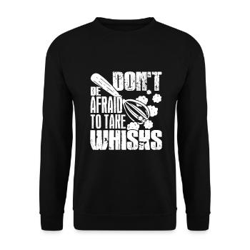 Baker Bakers Take Whisks - Unisex Sweatshirt - black - Front - Alina (178cm) & Michal (187cm)