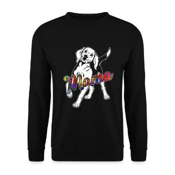 Beagle Beagle Mama - Unisex Sweatshirt - black - Front - Alina (178cm) & Michal (187cm)