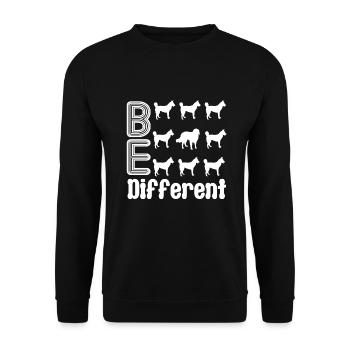 Australian Shepherd Be Different - Unisex Sweatshirt - black - Front - Alina (178cm) & Michal (187cm)
