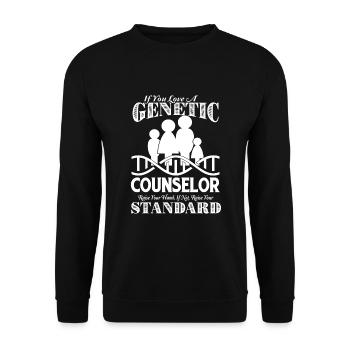 Genetic Counselor If You Love A Genetic Counselor - Unisex Sweatshirt - black - Front - Alina (178cm) & Michal (187cm)