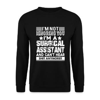 Surgical Assistant I am A Surgical Assistant - Unisex Sweatshirt - black - Front - Alina (178cm) & Michal (187cm)